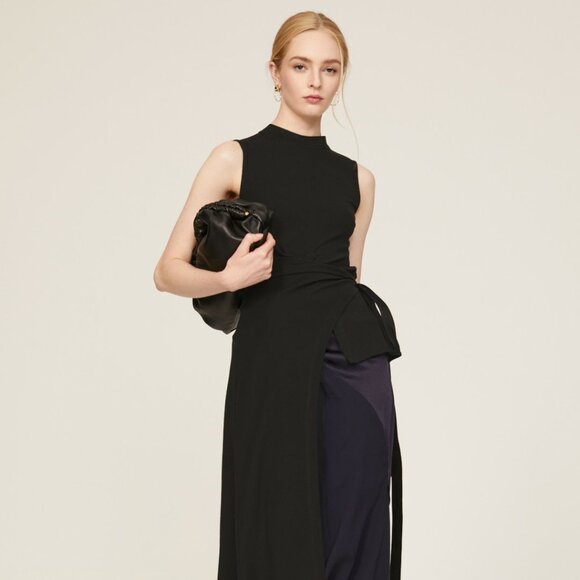 Sleeveless Split Apron Top - Picture 1 of 5